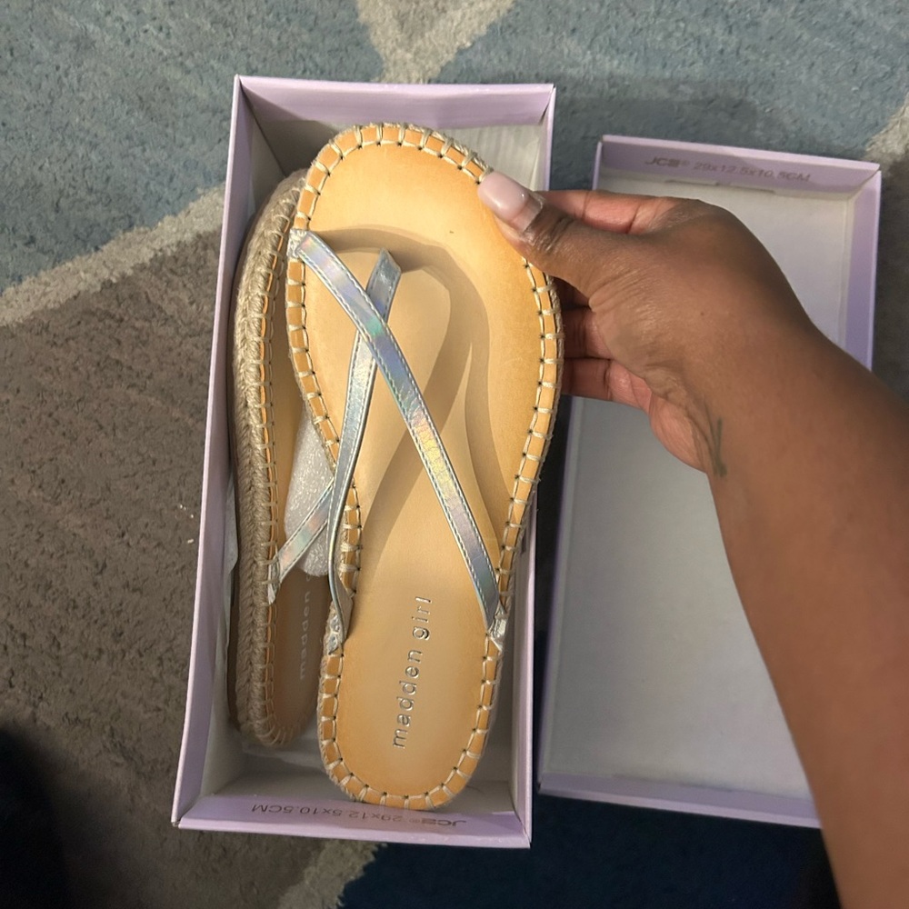 Madden Girl Iridescent Sandals